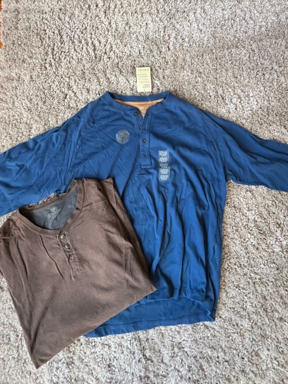 Lot of 2 Henley Shirts